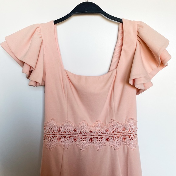 ShopM - Baby Pink/Cream Dress - Picture 2 of 3